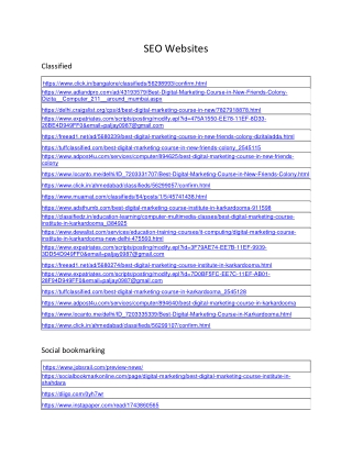 SEO Websites