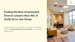 Best Uncontested Divorce Lawyers Near Me