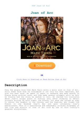 PDF Joan of Arc