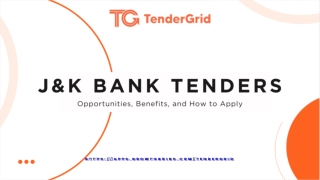 J&K Bank Tenders
