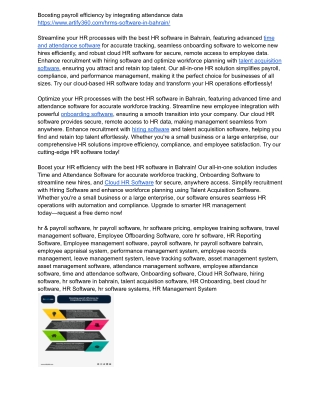 Optimize Hiring with Bahrain’s Leading Hiring Software