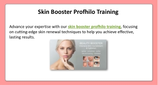 Skin Booster Profhilo Training