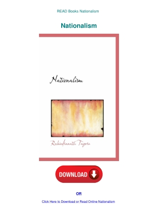 READ Books Nationalism