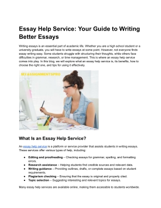 Essay Help Service_ Your Guide to Writing Better Essays