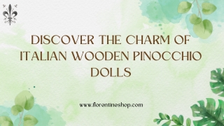 Wooden Pinocchio Made in Italy – A Timeless Collectible