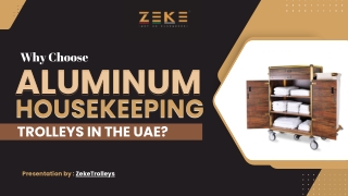 Benefits Of Aluminium Housekeeping Trolleys in UAE