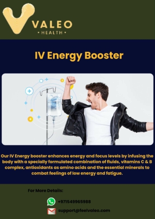 IV Energy Boost UAE | Feelvaleo