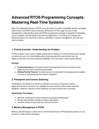 Advanced RTOS Programming Concepts_ Mastering Real-Time Systems