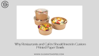 Why Restaurants and Cafés Should Invest in Custom Printed Paper Bowls