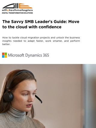 The Savvy SMB Leader’s Guide Move to the cloud with confidence (1)