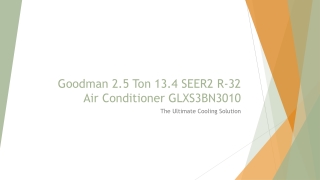 Goodman 2.5 Ton 13.4 SEER2 R-32 Air Conditioner GLXS3BN3010