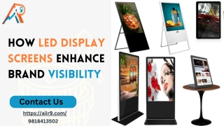 How LED Display Screens Enhance Brand Visibility
