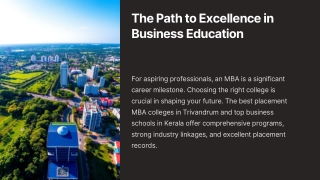 Top MBA Colleges in Kerala