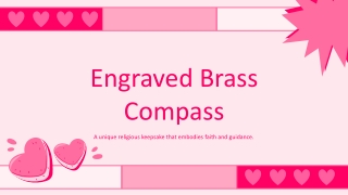 Engraved Brass Compass - "May Your Faith Guide You" | A Timeless Symbol of Guida