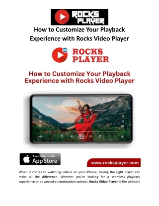 How to Customize Your Playback Experience with Rocks Video Player