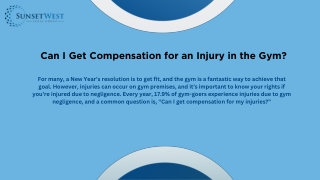 Can I Get Compensation for an Injury in the Gym
