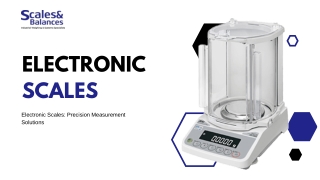 Electronic Scales Precision Measurement Solutions