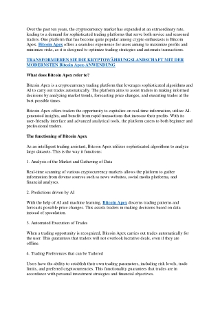 Bitcoin Apex - {Bitcoin Apex Betrug}