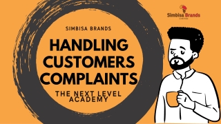 Handling Customers Complaints NEW