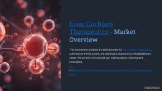 Liver Cirrhosis Therapeutics