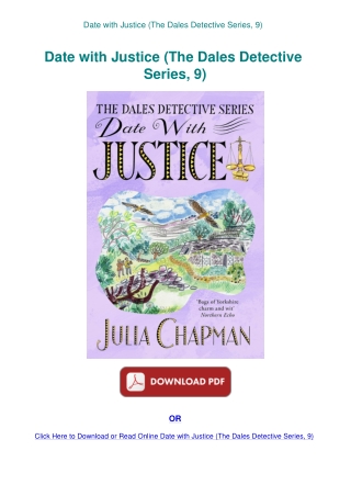 Date with Justice (The Dales Detective Series  9)