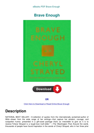 eBooks PDF Brave Enough