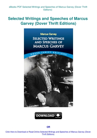 eBooks PDF Selected Writings and Speeches of Marcus Garvey (Dover Thrift Editions)