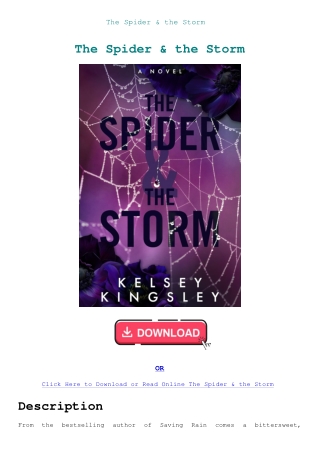 The Spider & the Storm