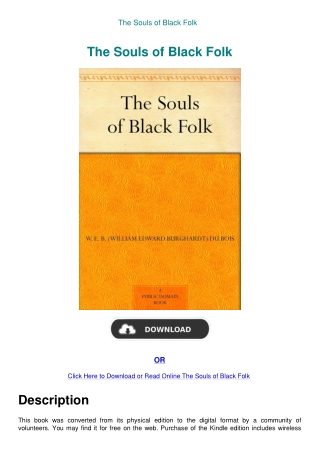 The Souls of Black Folk
