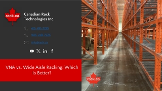 VNA vs. Wide Aisle Racking