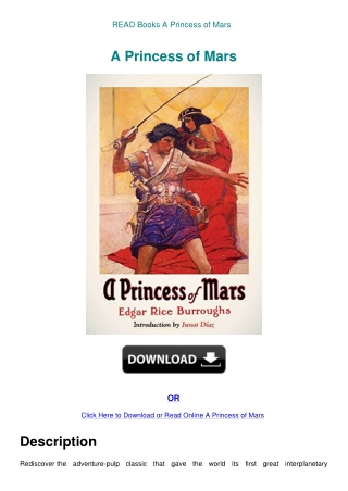 READ Books A Princess of Mars