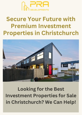 Christchurch Investment Property | Prime Opportunities for Growth
