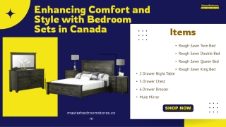 Enhancing Comfort and Style with Bedroom Sets in Canada