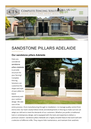 Sandstone Pillars Adelaide