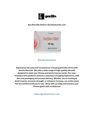 Buy Steroids Online | Gorillasteroids.com