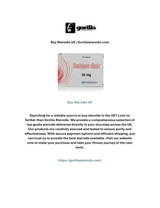 Buy Steroids UK | Gorillasteroids.com