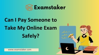 Can I Pay Someone to Take My Online Exam Safely