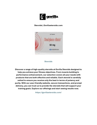 Steroids | Gorillasteroids.com