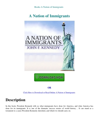 Books A Nation of Immigrants