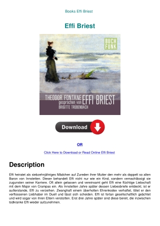 Books Effi Briest