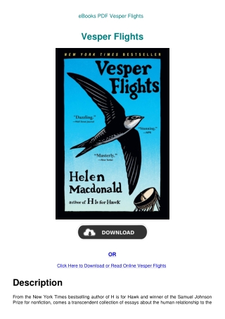 eBooks PDF Vesper Flights