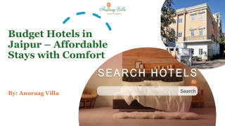Budget Hotels in Jaipur – Affordable Stays with Comfort​