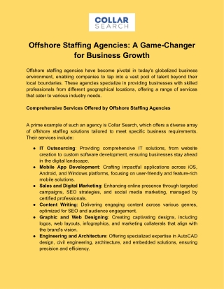 Offshore Staffing Agencies_ A Game-Changer for Business Growth