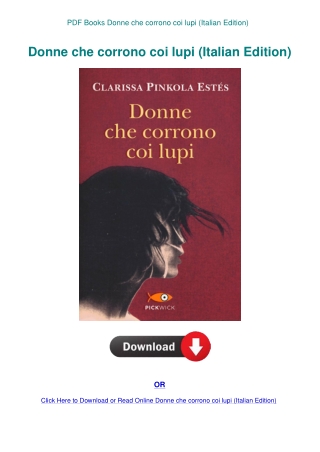 PDF Books Donne che corrono coi lupi (Italian Edition)