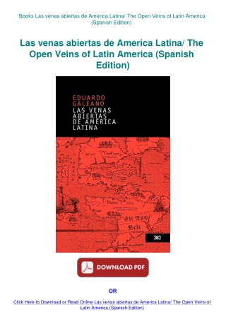 Books  Las venas abiertas de America Latina The Open Veins of Latin America (Spanish Edition)