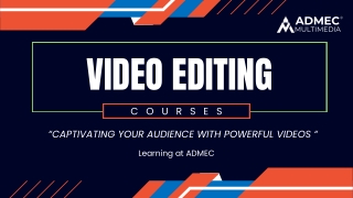 Video Editing Courses