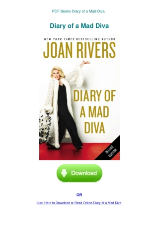 PDF Books Diary of a Mad Diva