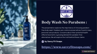 Body Wash No Parabens