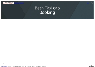 Bath Taxi Cab Booking – Reliable Transfers with Bristol Airport Taxi Direct