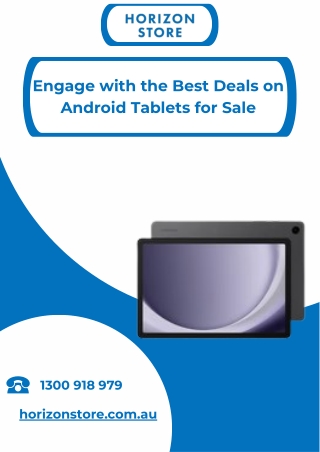 Engage with the Best Deals on Android Tablets for Sale